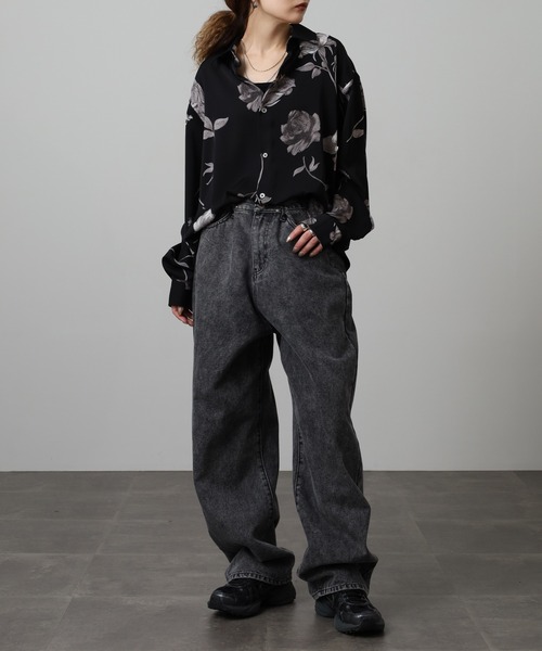 MMMM(エムエムエムエム)の「MMMM/ ローズプリント総柄シャツ/レギュラーカラー(シャツ/ブラウス・メンズ・ブラック/ホワイト・M/L)」の22枚目の写真