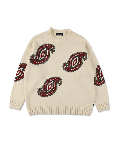 WIND AND SEA(ウィンダンシー)の「Paisely SEA Knit Sweater(ニット/セーター・レディース・アイボリー・X-LARGE/SMALL/MEDIUM/LARGE)」の8枚目の写真