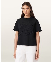 ALLSAINTS | LISA EMBOSSED CREW NECK T-SHIRT | LISA エンボス加工 クルー ネック Tシャツ(Tシャツ/カットソー)