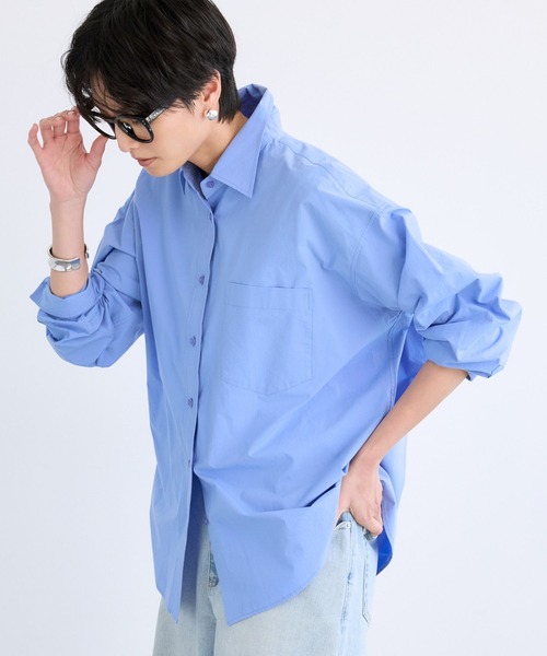 BARNYARDSTORM（バンヤードストーム）の「BARNYARDSTORM / バックタックシャツ / ハンドウォッシャブル（シャツ/ブラウス・レディース・ベージュ/ホワイト/ピンク/サックスブルー・FREE）」の8枚目の写真