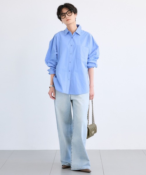 BARNYARDSTORM（バンヤードストーム）の「BARNYARDSTORM / バックタックシャツ / ハンドウォッシャブル（シャツ/ブラウス・レディース・ベージュ/ホワイト/ピンク/サックスブルー・FREE）」の7枚目の写真