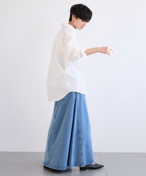 BARNYARDSTORM（バンヤードストーム）の「BARNYARDSTORM / バックタックシャツ / ハンドウォッシャブル（シャツ/ブラウス・レディース・ベージュ/ホワイト/ピンク/サックスブルー・FREE）」の15枚目の写真