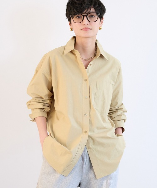 BARNYARDSTORM（バンヤードストーム）の「BARNYARDSTORM / バックタックシャツ / ハンドウォッシャブル（シャツ/ブラウス・レディース・ベージュ/ホワイト/ピンク/サックスブルー・FREE）」の12枚目の写真