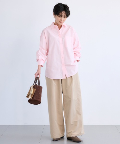 BARNYARDSTORM（バンヤードストーム）の「BARNYARDSTORM / バックタックシャツ / ハンドウォッシャブル（シャツ/ブラウス・レディース・ベージュ/ホワイト/ピンク/サックスブルー・FREE）」の5枚目の写真