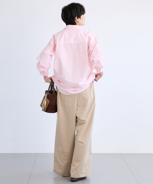 BARNYARDSTORM（バンヤードストーム）の「BARNYARDSTORM / バックタックシャツ / ハンドウォッシャブル（シャツ/ブラウス・レディース・ベージュ/ホワイト/ピンク/サックスブルー・FREE）」の18枚目の写真