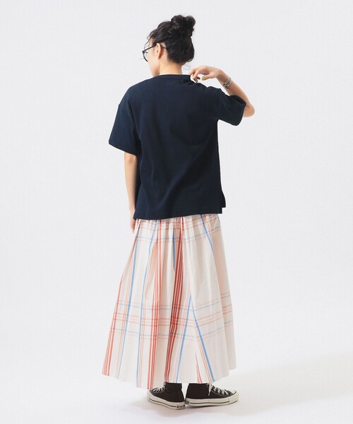 BEAMS BOY（ビームスボーイ）の「ボーイ ビッグ タータン スカート（スカート・レディース・ネイビー/ライトブルー/ホワイト系その他7・2/1）」の6枚目の写真