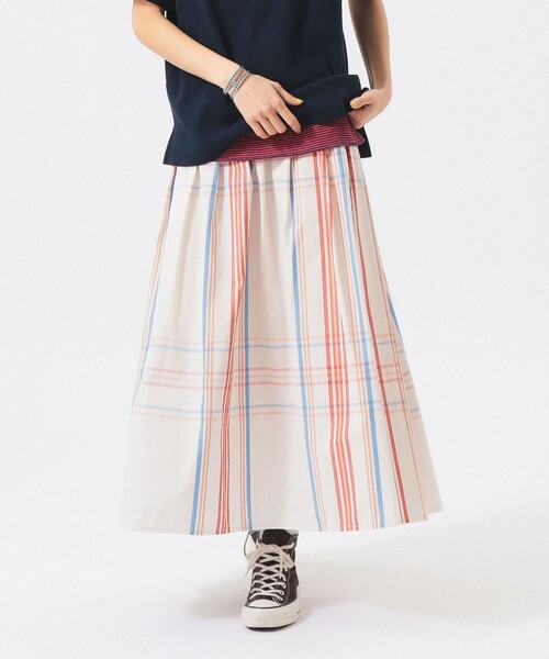 BEAMS BOY（ビームスボーイ）の「ボーイ ビッグ タータン スカート（スカート・レディース・ネイビー/ライトブルー/ホワイト系その他7・2/1）」の7枚目の写真