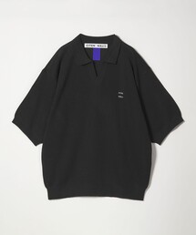 CITEN | ＜CITEN＞ペーパーライクニットスキッパーポロシャツ(ポロシャツ)