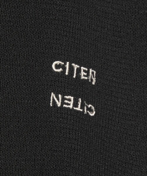 CITEN（シテン）の「＜CITEN＞ペーパーライクニットスキッパーポロシャツ（ポロシャツ・メンズ・ブラック/ライトグレー・L/M）」の10枚目の写真