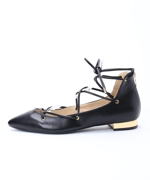 LE TALON（ルタロン）の「【Oggi 5月号掲載】GRISE ポインテッドレースアップフラット◆（その他シューズ・レディース・ブラック/ホワイト/キャメル/レッド・36/38/36.5/37.5/37/35.5）」の10枚目の写真