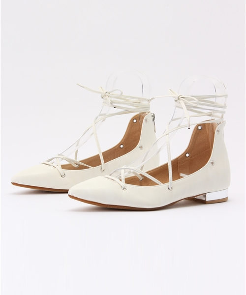 LE TALON（ルタロン）の「【Oggi 5月号掲載】GRISE ポインテッドレースアップフラット◆（その他シューズ・レディース・ブラック/ホワイト/キャメル/レッド・36/38/36.5/37.5/37/35.5）」の17枚目の写真