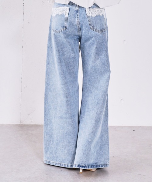 archives(アルシーヴ)の「ダメージレースフレアデニム(デニムパンツ・レディース・グレー/ブルー・SMALL/MEDIUM)」の11枚目の写真