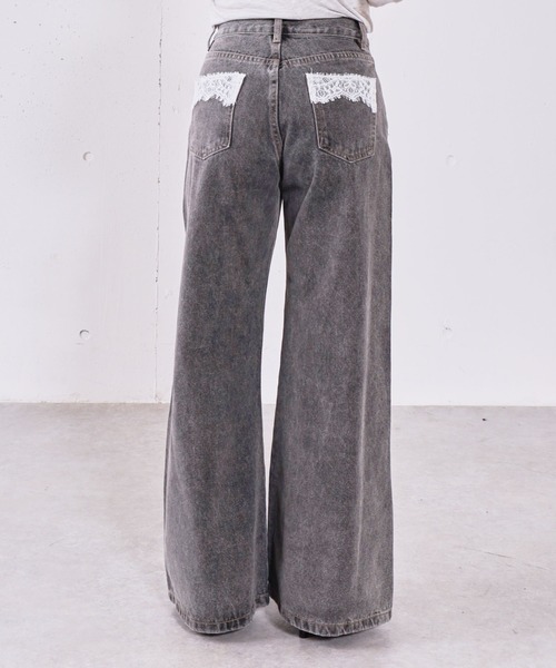 archives(アルシーヴ)の「ダメージレースフレアデニム(デニムパンツ・レディース・グレー/ブルー・SMALL/MEDIUM)」の20枚目の写真