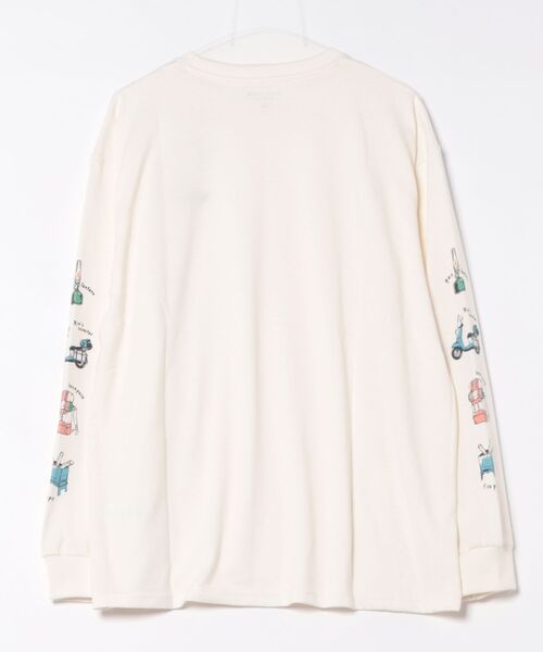 Mac-House（マックハウス）の「ゆるキャン△袖プリントロングスリーブＴシャツ（Tシャツ/カットソー・メンズ・ホワイト・M/L/XL）」の8枚目の写真