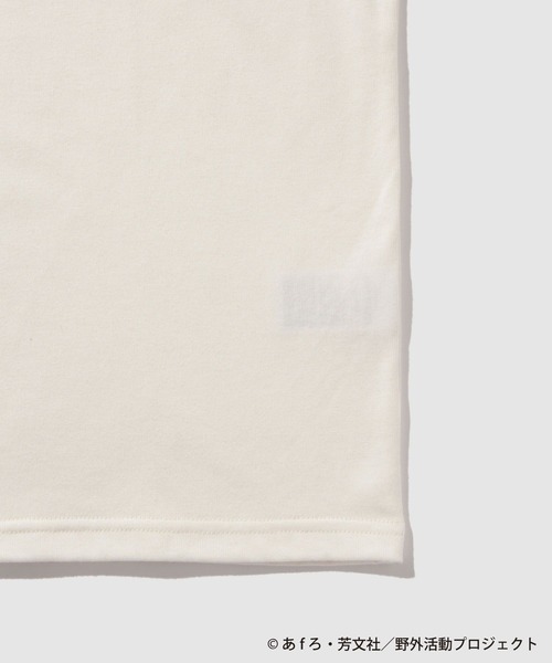 Mac-House（マックハウス）の「ゆるキャン△袖プリントロングスリーブＴシャツ（Tシャツ/カットソー・メンズ・ホワイト・M/L/XL）」の5枚目の写真