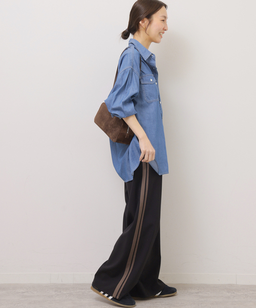 JOURNAL STANDARD relume（ジャーナルスタンダード　レリューム）の「サイドラインイージーパンツ（その他パンツ・レディース・カーキ/ブラック・38/36）」の7枚目の写真