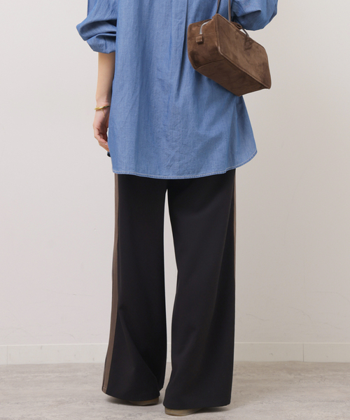 JOURNAL STANDARD relume（ジャーナルスタンダード　レリューム）の「サイドラインイージーパンツ（その他パンツ・レディース・カーキ/ブラック・38/36）」の12枚目の写真