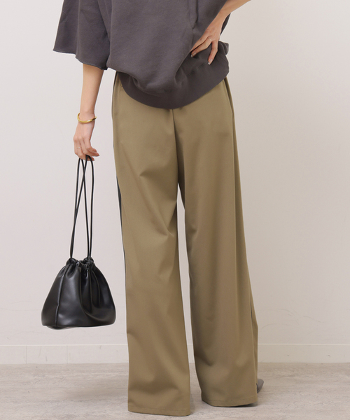 JOURNAL STANDARD relume（ジャーナルスタンダード　レリューム）の「サイドラインイージーパンツ（その他パンツ・レディース・カーキ/ブラック・38/36）」の19枚目の写真