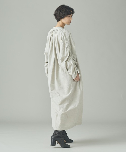 Curensology（カレンソロジー）の「Curensology(カレンソロジー)/コットンヘンプワンピース（ワンピース・レディース・ベージュ/ブラック・FREE）」の5枚目の写真