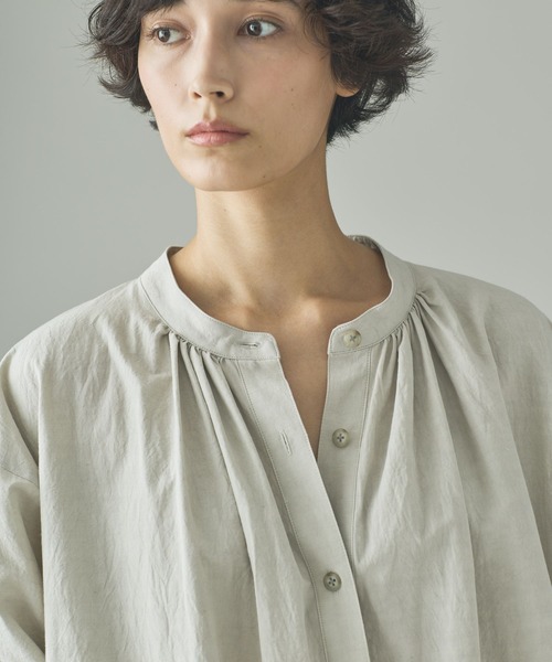 Curensology（カレンソロジー）の「Curensology(カレンソロジー)/コットンヘンプワンピース（ワンピース・レディース・ベージュ/ブラック・FREE）」の9枚目の写真