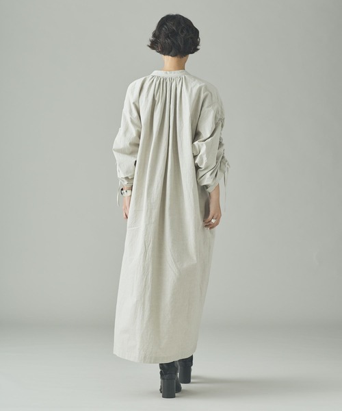 Curensology（カレンソロジー）の「Curensology(カレンソロジー)/コットンヘンプワンピース（ワンピース・レディース・ベージュ/ブラック・FREE）」の8枚目の写真