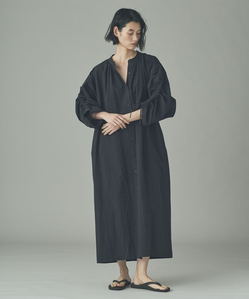 Curensology（カレンソロジー）の「Curensology(カレンソロジー)/コットンヘンプワンピース（ワンピース・レディース・ベージュ/ブラック・FREE）」の11枚目の写真