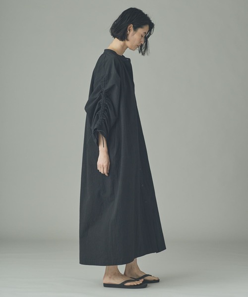 Curensology（カレンソロジー）の「Curensology(カレンソロジー)/コットンヘンプワンピース（ワンピース・レディース・ベージュ/ブラック・FREE）」の12枚目の写真