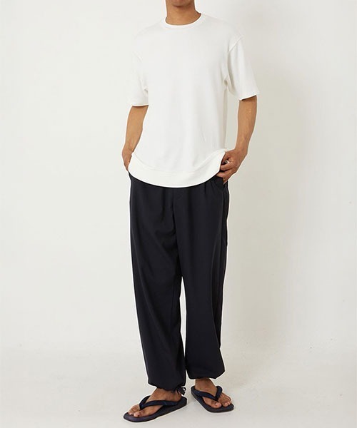 BLUE BLUE JAPAN(ブルーブルージャパン)の「エイトロックスムースショートスリーブTシャツ(Tシャツ/カットソー・メンズ・シルバー系その他・S/M/L/XL)」の9枚目の写真