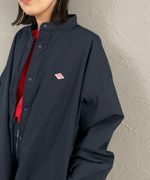DANTON（ダントン）の「【WEB限定】[DANTON/ダントン] ポプリン 中綿入り シャツジャケット（その他アウター・レディース・オリーブ/ネイビー・40/38）」の14枚目の写真