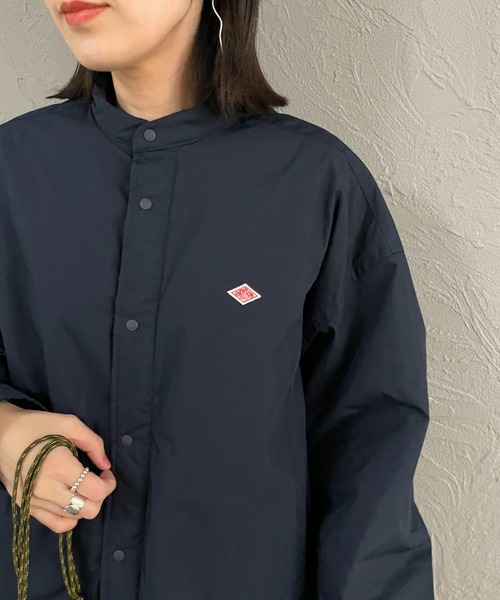 DANTON（ダントン）の「【WEB限定】[DANTON/ダントン] ポプリン 中綿入り シャツジャケット（その他アウター・レディース・オリーブ/ネイビー・40/38）」の15枚目の写真