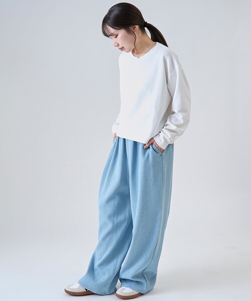 RONEL(ロネル)の「【RONEL】ジャガードデニムパンツ(デニムパンツ・レディース・ライトブルー・M/S)」の5枚目の写真