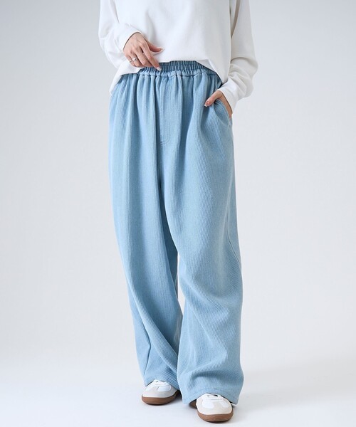 RONEL(ロネル)の「【RONEL】ジャガードデニムパンツ(デニムパンツ・レディース・ライトブルー・M/S)」の7枚目の写真