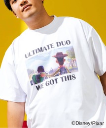ディズニー / Tシャツ 半袖 メンズ 大きいサイズ 『モンスターズ・インク』 『トイ・ストーリー』デザインTシャツ ピクサー キャラクター 総柄 サカゼン80周年記念 オリジナルデザイン Disney (ディズニー)