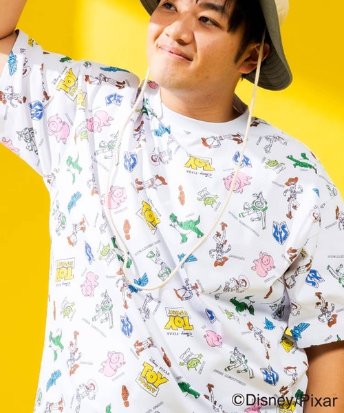 SAKAZEN(サカゼン)の「ディズニー / Tシャツ 半袖 メンズ 大きいサイズ 『モンスターズ・インク』 『トイ・ストーリー』デザインTシャツ ピクサー キャラクター 総柄 サカゼン80周年記念 オリジナルデザイン Disney (ディズニー)(Tシャツ/カットソー・メンズ・C/D/E/A/B・X1(3L~4L)/X2(4L~5L)/X3(6L~7L)/LL/L)」の4枚目の写真