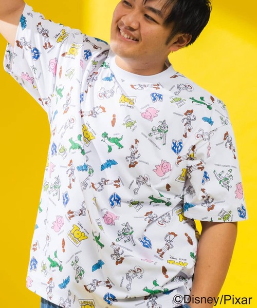 SAKAZEN(サカゼン)の「ディズニー / Tシャツ 半袖 メンズ 大きいサイズ 『モンスターズ・インク』 『トイ・ストーリー』デザインTシャツ ピクサー キャラクター 総柄 サカゼン80周年記念 オリジナルデザイン Disney (ディズニー)(Tシャツ/カットソー・メンズ・C/D/E/A/B・X1(3L~4L)/X2(4L~5L)/X3(6L~7L)/LL/L)」の6枚目の写真