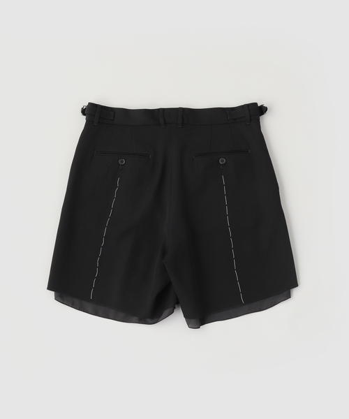 DAIRIKU(ダイリク)の「DAIRIKU / ダイリク Double-Knee Layered Half Slacks(その他パンツ・メンズ・ブラック・LARGE/MEDIUM)」の2枚目の写真
