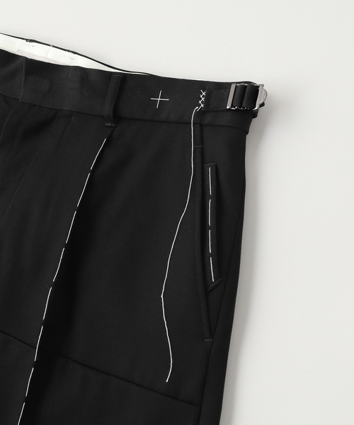 DAIRIKU(ダイリク)の「DAIRIKU / ダイリク Double-Knee Layered Half Slacks(その他パンツ・メンズ・ブラック・LARGE/MEDIUM)」の3枚目の写真