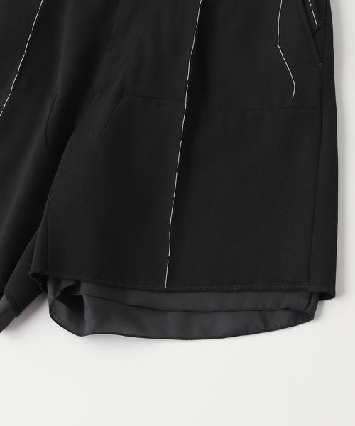 DAIRIKU(ダイリク)の「DAIRIKU / ダイリク Double-Knee Layered Half Slacks(その他パンツ・メンズ・ブラック・LARGE/MEDIUM)」の4枚目の写真