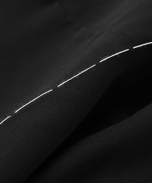 DAIRIKU(ダイリク)の「DAIRIKU / ダイリク Double-Knee Layered Half Slacks(その他パンツ・メンズ・ブラック・LARGE/MEDIUM)」の6枚目の写真