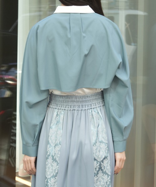 axes femme(アクシーズファム)の「チェーン付オーバーブラウス(シャツ/ブラウス・レディース・ホワイト/ミント/ブラック・FREE)」の6枚目の写真