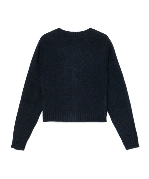 A BATHING APE（アベイシングエイプ）の「HEART BADGE CARDIGAN #2（ニット/セーター・レディース・ネイビー/グレー・SMALL/X-SMALL）」の3枚目の写真