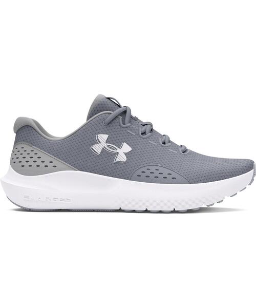 UNDER ARMOUR(アンダーアーマー)の「UAチャージド サージ4(ランニング/メンズ)(スニーカー・メンズ・グレー系その他・27.0cm/27.5cm/28.5cm/28.0cm/25.0cm/25.5cm/26.0cm/26.5cm/29.0cm/29.5cm/30.0cm)」の1枚目の写真