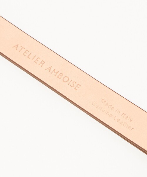 AMBOISE（アンボワーズ）の「【一部別注】＜ATELIER AMBOISE for conte＞TURN LOCK ベルト（ベルト・レディース・ブラック/ブラウン系・FREE）」の6枚目の写真