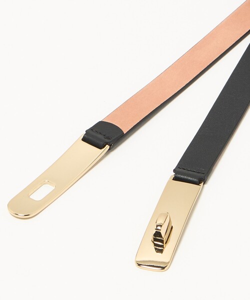 AMBOISE（アンボワーズ）の「【一部別注】＜ATELIER AMBOISE for conte＞TURN LOCK ベルト（ベルト・レディース・ブラック/ブラウン系・FREE）」の8枚目の写真