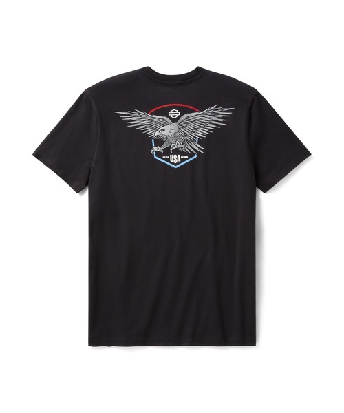 Harley-Davidson(ハーレーダビッドソン)の「リバティ イーグル Tシャツ(Tシャツ/カットソー・メンズ・ブラック系その他・SMALL/MEDIUM/LARGE/X-LARGE)」の2枚目の写真