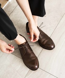 【PADRONE】DERBY PLAIN TOE SHOES