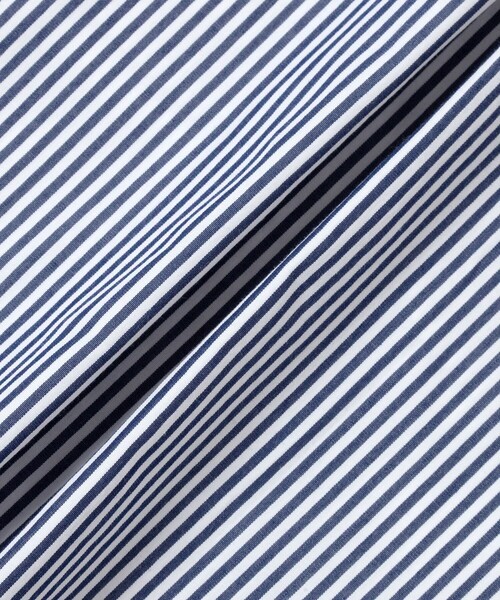 LACOSTE(ラコステ)の「ダブルポケット クロップド丈 ストライプシャツ(シャツ/ブラウス・レディース・セージグリーン/ネイビー・40/36/34/38)」の12枚目の写真