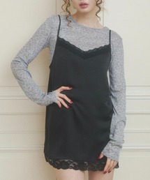 chernyy（チェルニー）の「chernyy floral sheer long sleeve tee / 小花柄シアーロンT（Tシャツ/カットソー）」