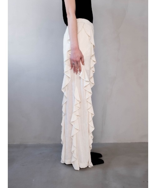 sahara（サハラ）の「【PRE ORDER】Spandex Raffle Pants（その他パンツ・レディース・ワイン/ブラック/アイボリー・FREE）」の11枚目の写真