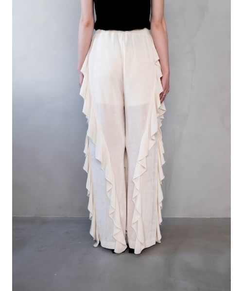 sahara（サハラ）の「【PRE ORDER】Spandex Raffle Pants（その他パンツ・レディース・ワイン/ブラック/アイボリー・FREE）」の12枚目の写真